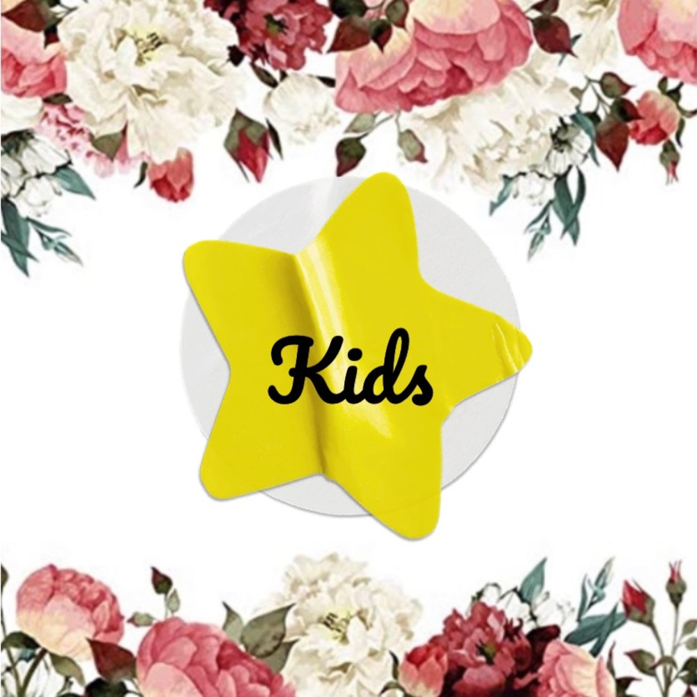 Yellow Star Kids Plate
